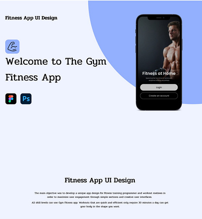 Gym fitness app UI concept ui ux