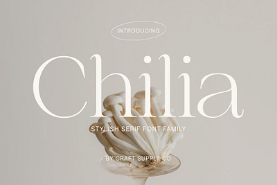Chilia Font - Craft Supply Co brush creative design elegant font illustration lettering logo typeface ui