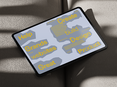 Design Studio - Website Concept concept design illustration typography ui website
