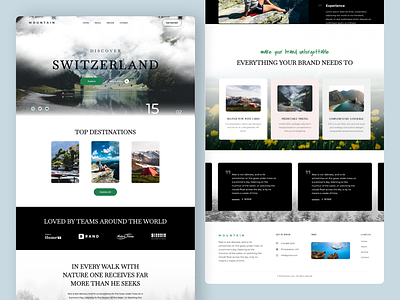 Travel Agency Website agency design landing page luxury minimal popular shot tour travel ui uidesign website
