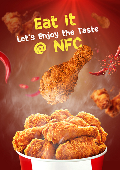 Poster For NFC branding design graphic design illustration logo poster typography ui vector