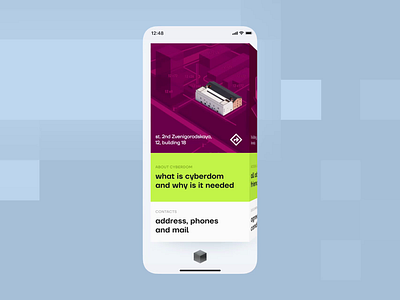 Cyberdom — your key to the cybersecurity community android app contacts design floor plan interface ios konsierge mobile app navigation product design ui ux