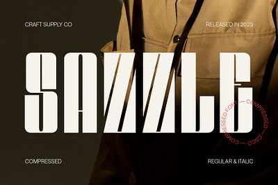 Sazzle Font - Craft Supply Co brush creative design elegant font illustration lettering logo typeface ui