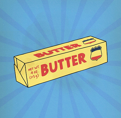 Butter Lovers R Better Lovers Sticker graphic design illustration sticker