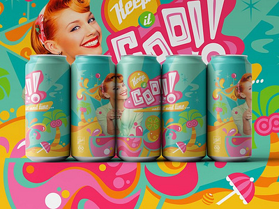 The Aluminium Can X Laura Greenan label lettering packaging retro