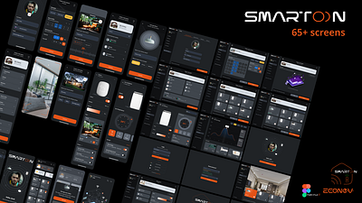 Smart Home UI by econev ai app branding design econev evgheniiconev figma graphic design illustration lizzardlab logo smart smarthome system ui ux vector web