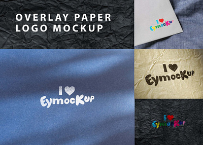 Overlay Paper Logo Mockup download mockup logo mockup mockup mockups paper logo mockup psd psd mockup