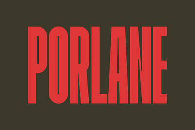 Porlane - Font Family atk studio porlane porlane font porlane typeface radinal riki