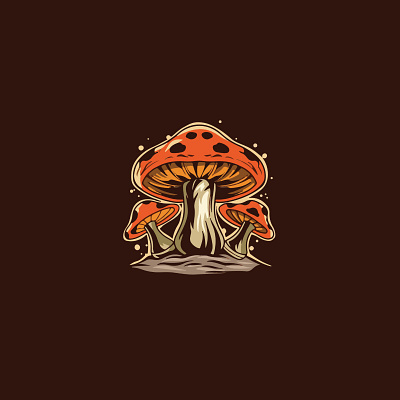 mushroom app branding design graphic design illustration logo typography ui ux vector