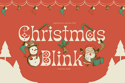 Christmas Blink | Playfull Font | Free To Try Font cute font free font vintage