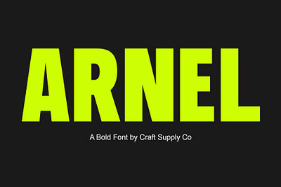 Arnel Font - Craft Supply Co brush creative design elegant font illustration lettering logo typeface ui