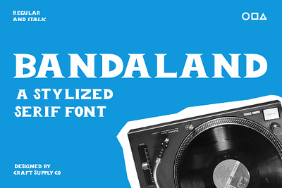 Bandaland Font - Craft Supply Co brush creative design elegant font illustration lettering logo typeface ui