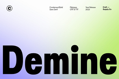 Demine Font - Craft Supply Co brush creative design elegant font illustration lettering logo typeface ui
