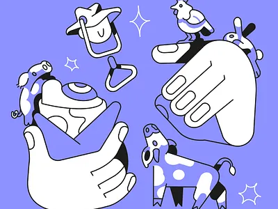 Vegan day illo animal right animals animation character design illustration motion graphics vegan