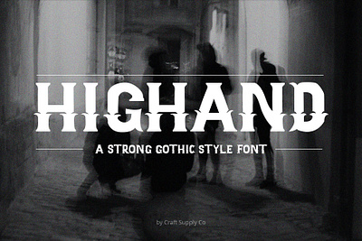 Highand Font - Craft Supply Co brush creative design elegant font illustration lettering logo typeface ui