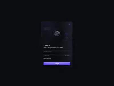 Dark Login UI Concept dark dark design dark login dark ui dark web design graphic design login login card login design login ui login ux loginui minimal ui ui card ui design ux design web webdesign