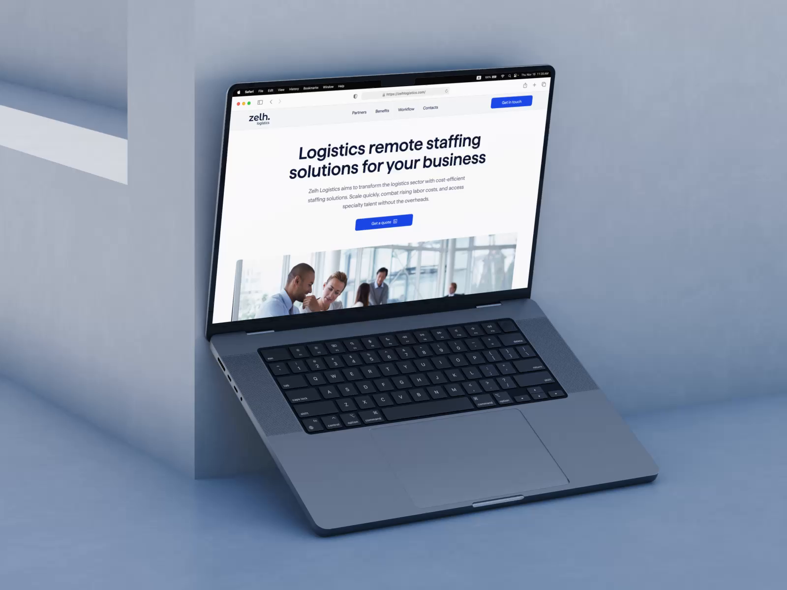 Corporate Landing Page by Daniel Bystrik for Zelh Tech on Dribbble