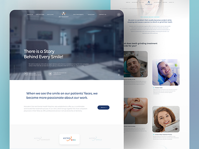 Astrodent | Website Design and Video Production dental dentist design health ui video web website