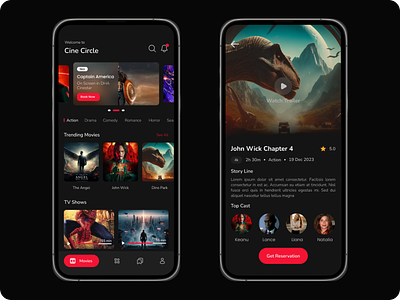 Movie App - Dark app branding buy cinema cinema app dark design film layout motion graphics movie movie app movie poster seat tickets ui ui design ux design