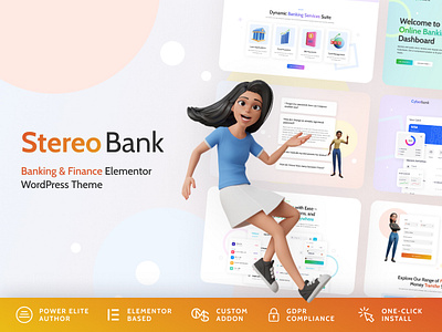 Stereo Bank - Business and Finance WordPress Theme business businessdesign cmsmasters cmsmastersdesign elementor envato finance financewordpress themeforest webdesign websitebuilder websitedesign wordpress