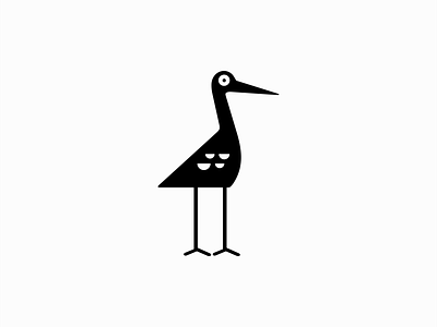 Stork Logo animal bird birth branding care design emblem family icon illustration logo mark minimalism modern nature parenting simple stork vector
