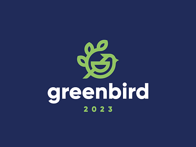 Greenbird bird branding concept design logo
