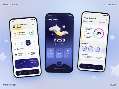 Sleep tracker concept concept mobile app mobile design sleep sleep tracker ui ux ux design visual design