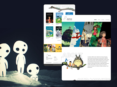 Anime Website Concept  Webpage design, Wordpress website design