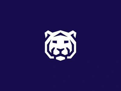 Tegro animal logo bengal tiger blockchain brand identity branding crypto game gaming kreatank logo logo design siberian tiger tech logo tegro tiger white tiger zoo logo