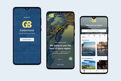 Travel Guide App app branding cards design mobile onboarding travel app travel guide uxui