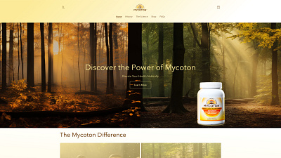 Mycoton Supplement Shopify Store shopify store shopify web design web design