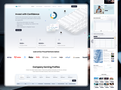 Online Trading & Investment Marketplace - Landing Page badrrehman landingpage online trading trading ui design ui web design