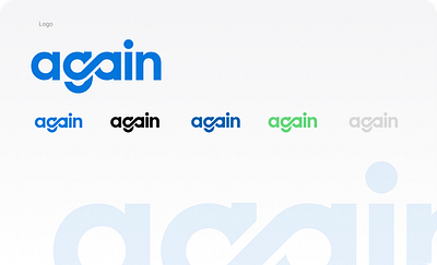 Again - eCommerce Website branding graphic design logo ui