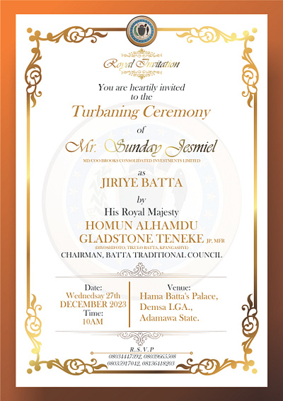 E-Flyer Design for Turbaning Ceremony ceremony coreldraw graphic design