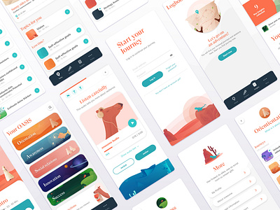 Coaching App Design – Mobile UI Design appdesign design digitaldesign illustration ui uidesign