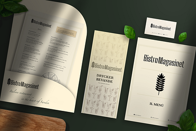 Visual identity for an Italian restaurant business cards restaurant ui ux visual identity webdesign