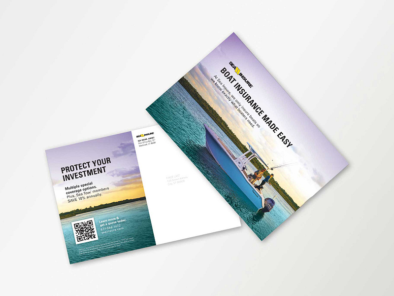 Insurance Collateral branding buckslips graphic design insurance marketing marketing collateral postcards