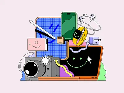 Device Dudes characters design studio digital art digital artwork digital design digital drawing digital illustration drawing illo illustration illustration studio qillo studio vector vector artwork vector work