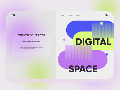 Confirmation form/page concept aesthetic branding concept design digital forms illustration input inputform space ui uxui webdesign