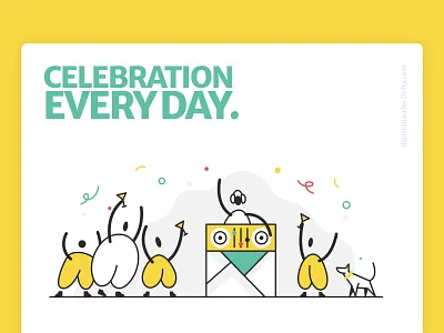 Celebration/Illustration for Web site and App character design design illustration product ui vector webdesign