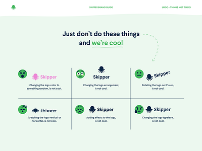 Don't do these things and we're cool booklet brand brand agencying brand design brand designer brand guide brand guides brand identity branding branding agency design agency design studio freelance freelancer logo modern pdf