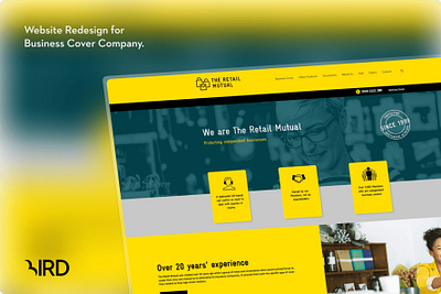 The Retail Mutual branding design graphic design insurance website design