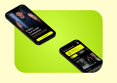 Fitness Mobile App app branding design fitness mobile mobile app mockup product ui ui ux