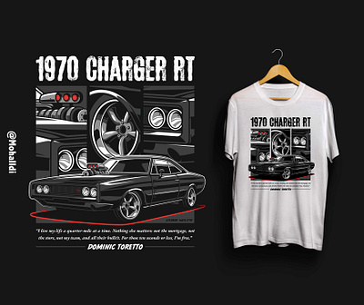 ZEROSIXTY Dom's Charger car tshirt charger dodge muscle car