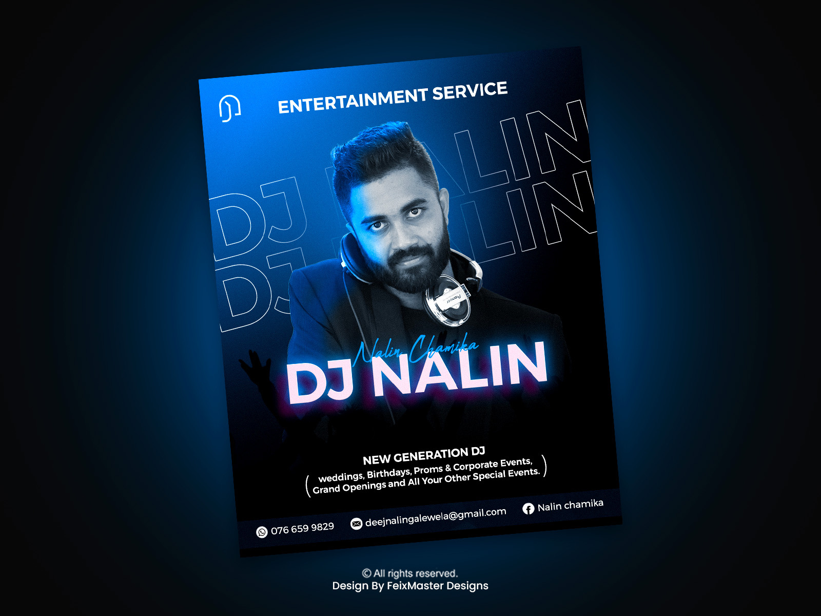 Social Media Post Design | Dj Nalin branding djmucik graphic design poster design social media post design