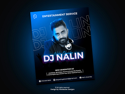 Social Media Post Design | Dj Nalin branding djmucik graphic design poster design social media post design