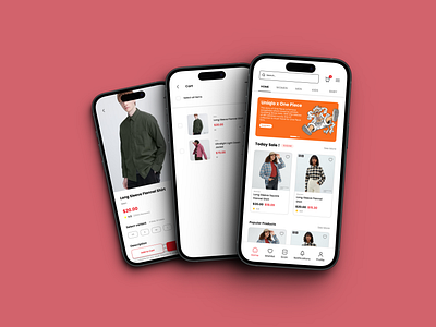 Mobile Apps - Uniqlo Redesign android branding copywriting design designthinking digix ecommerce fashion illustration indonesia ios logo mobile mobileapps redesign style ui uiux uniqlo ux