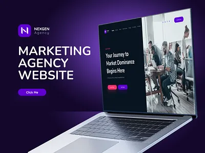 Marketing Agency Landing Page Design abstract animation branding corporate creative design graphic design illustration landingpage logo marketing marketingpaage motion graphics ui uidesign uiux userinterface websiteui
