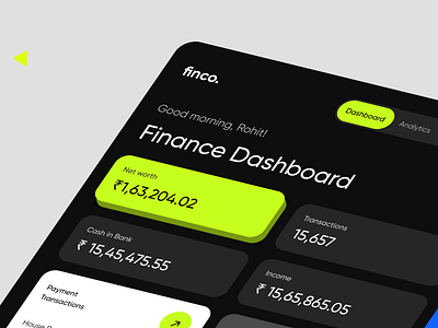 Manage Finance - Smart Dashboard app design design studio figma finance fintech tracker ui user experience webapp webdasboard