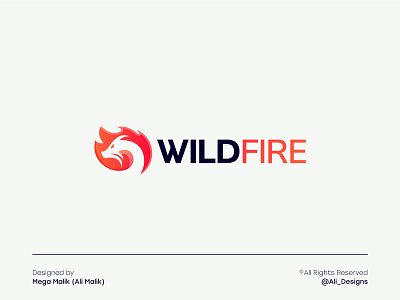 Gradient Logo design for an App - Wildfire app logo colorful logo dragon logo fire logo gradient logo logo logo for an app minimalistic logo modern app logo modern gradient logo